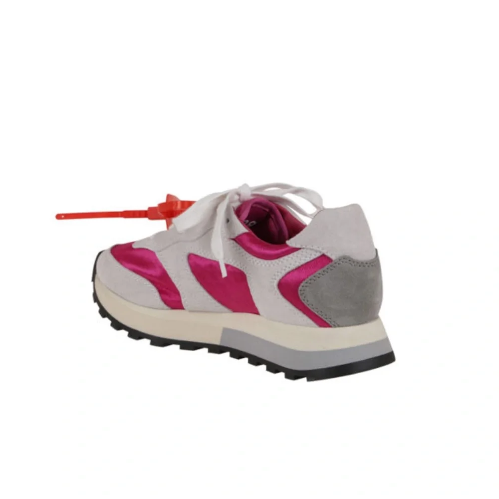 Off-White Pink and Black Sneakers - Picture 2 of 8